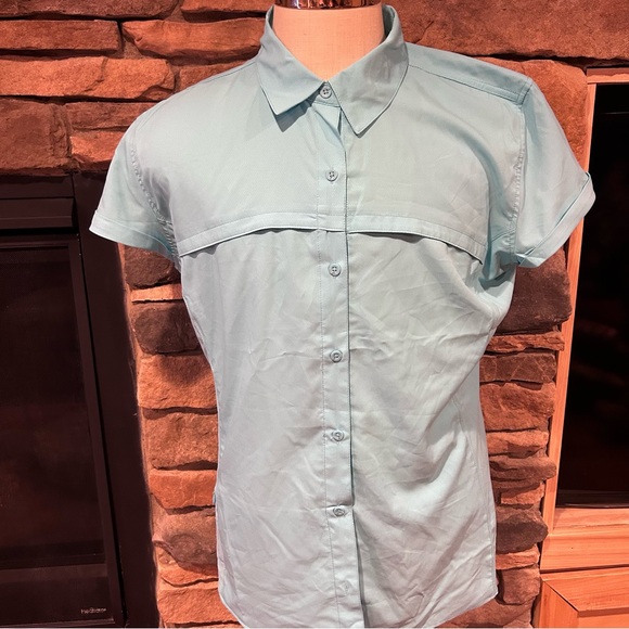 Magellan Outdoors Blue Casual‎ Button Down Shirt women’s XXL - Picture 1 of 4